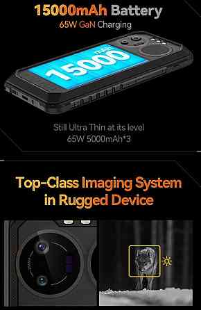 Телефон Oukitel IIIF150 B2 Ultra 12/256Gb. 15000mAh. 65GaN 200mp / 64mp Night Vision. Киев