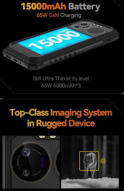 Телефон Oukitel IIIF150 B2 Ultra 12/256Gb. 15000mAh. 65GaN 200mp / 64mp Night Vision. Киев - изображение 2