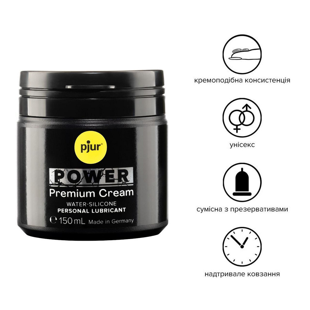 Густая смазка для фистинга и анального секса pjur POWER Premium Cream 150 мл на гибридной основе Sex Aura Киев - изображение 2