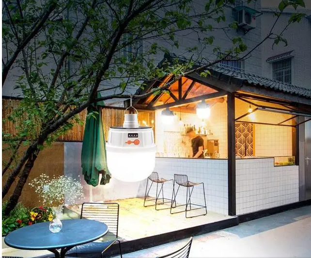 Кемпінгова лампа JD 2022 з гачком, сонячною панеллю Solar 7694, світлодіодна, для намету і туризму) Одеса - фото 4