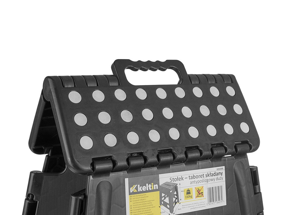 Стільчик складаний "Keltin" пластиковий висотою 40 см на вагу 150 кг Київ - фото 4