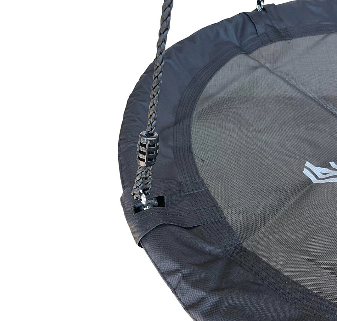 Гойдалка гніздо підвісна садова LEOBRO 100 см (чорна) (SW100-BLACK) Київ - фото 3
