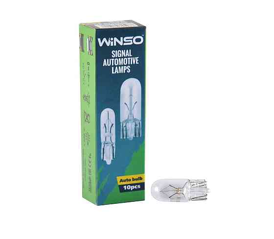 Лампа накаливания Winso 24V W5W 5W W2.1x9.5d, 10шт Київ