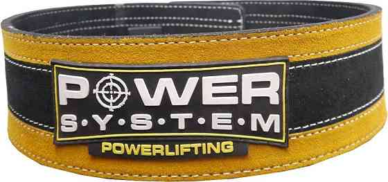 Пояс для важкої атлетики Power System Stronglift PS-3840 Black/Yellow L/XL Кам'янське