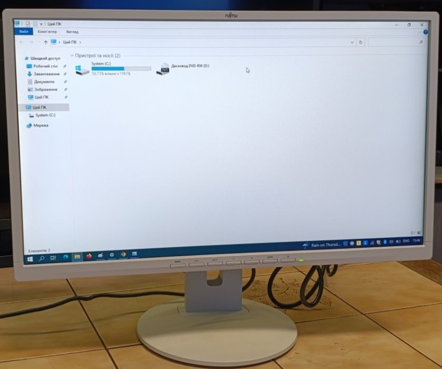 Монитор Fujitsu 24" / LED / Full HD/ DP Port / DVI / VGA. Київ - фото 2