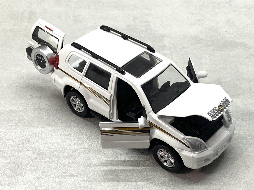 Машина Автосвіт Toyota Prado інерційна Біла (AS-2697) Чернігів - фото 6