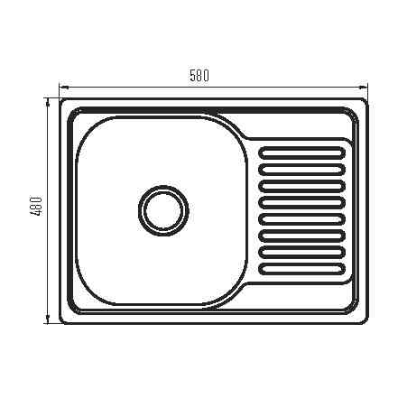 Мийка кухонна ZERIX Z5848-08-180MD    ( ZS0571 ) 21984 Харків
