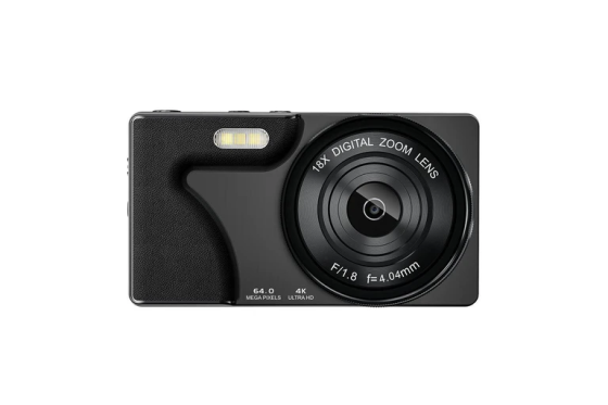 Цифрова камера Wevoor A62 4K 64 МП, автофокус, Dual Camera, 18x Zoom, 2000 мАг + карта 64 ГБ, чорна Київ