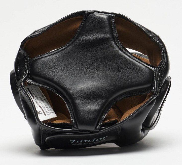 Боксерський шолом Leone Junior Black S Каменское - изображение 5