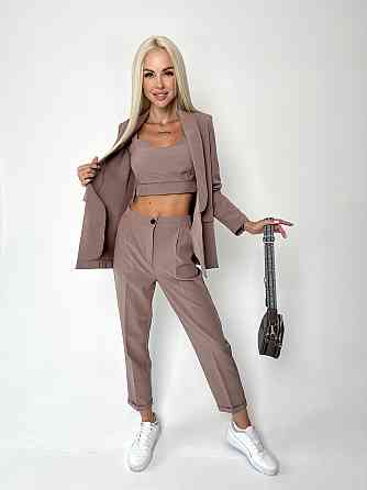 Костюм-трійка з топом "Vanity" оптом I Розпродаж моделі 46, Моко Київ