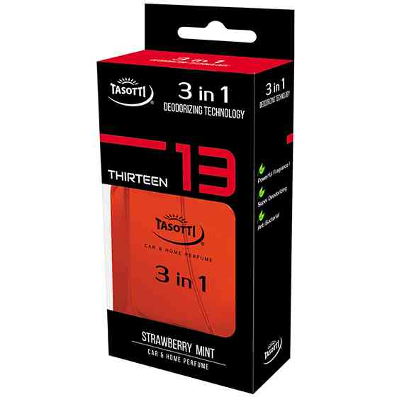 Ароматизатор для авто спрей "3 in 1" Strawberry Mint (Полуниця та м'ята) 50мл Tasotti Київ