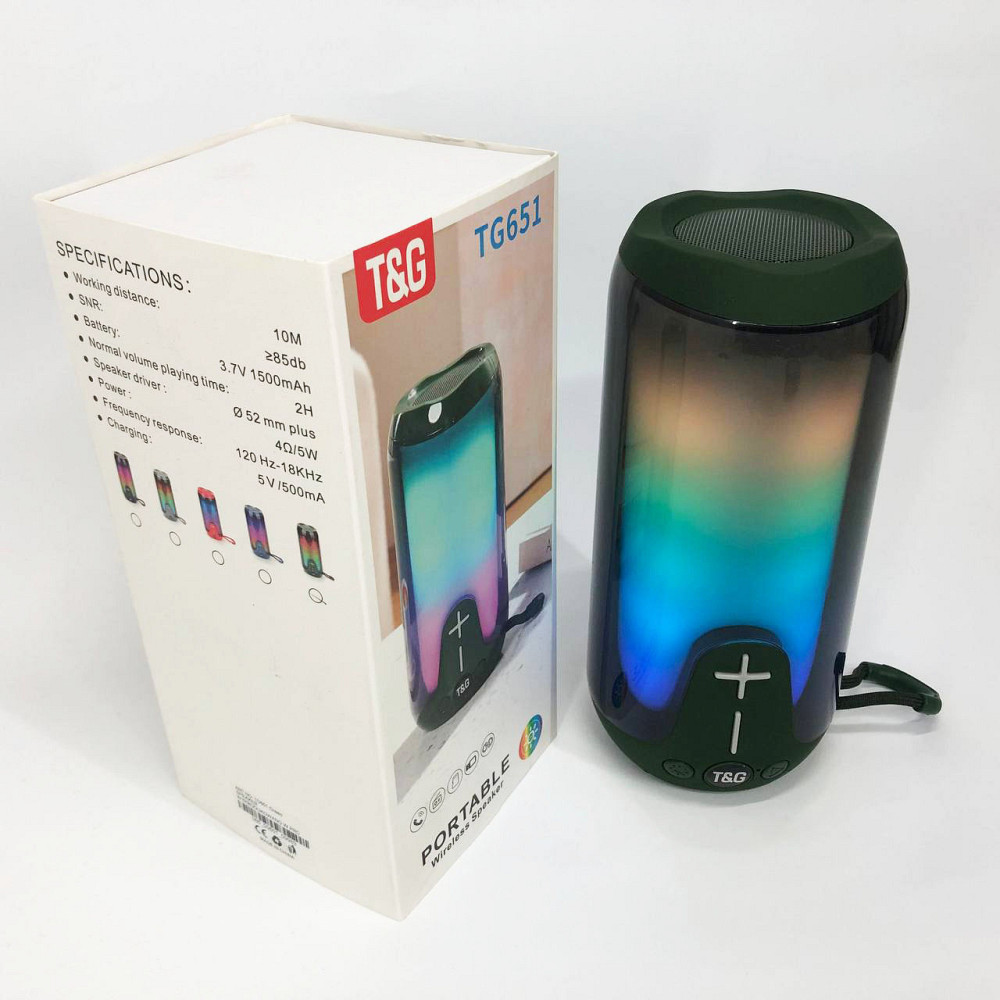 Колонка блютуз оригинал TG651, Громкая качественная блютуз колонка, Музыкальные колонки WD-960 для улицы Киев - изображение 8