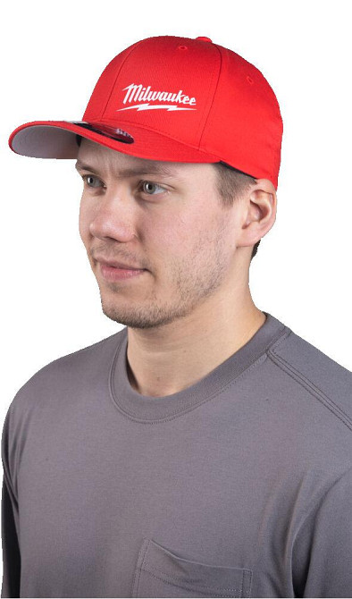 Бейсболка BCS RD SM MILWAUKEE, червона, розмір S/M Одеса - фото 2