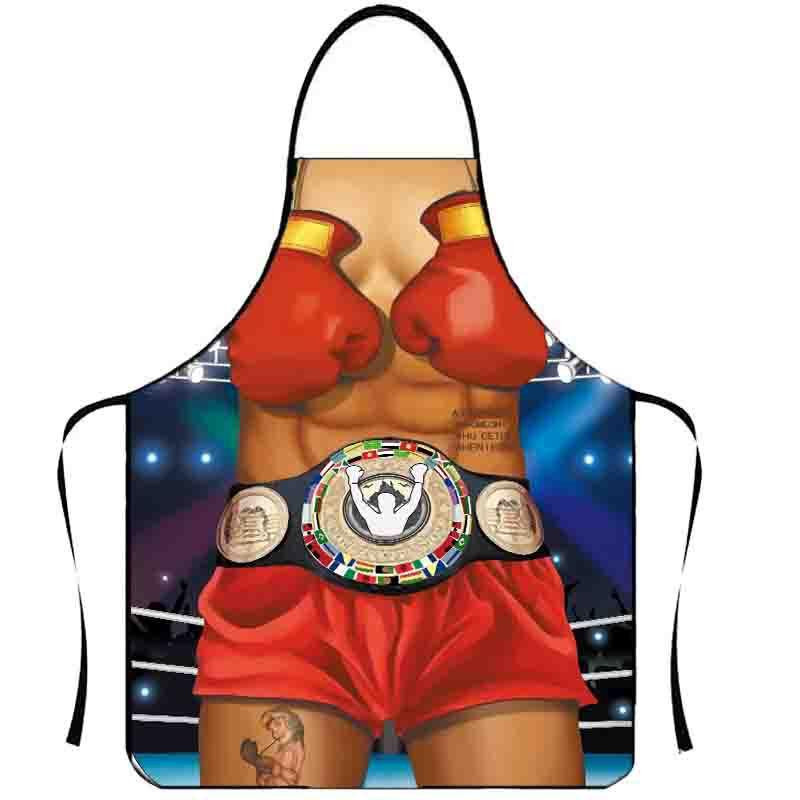 Фартух чоловічий з приколом Боксер 73 на 57 см різнобарвний Київ - фото 1