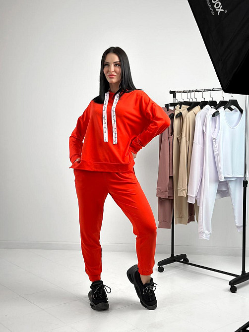 Спортивний трикотажний костюм трійка "Weekend" оптом | Батал | Розпродаж моделі Київ - фото 6