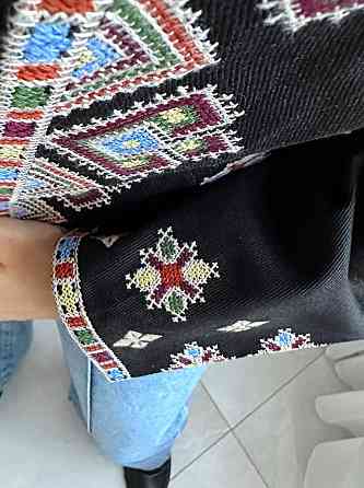 Стильний жіночий вишитий піджак без застібки Чорний Одеса