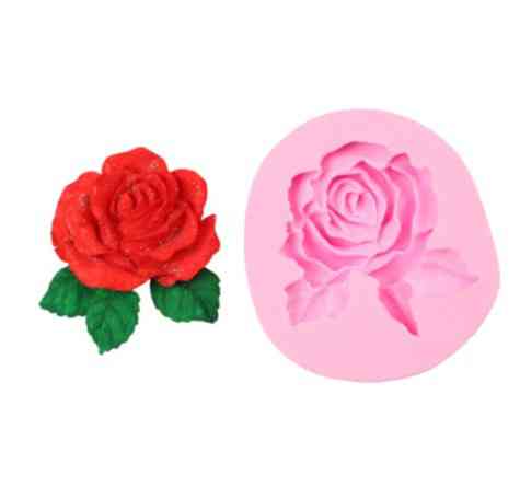 Молд силіконовий Троянда 80 на 78 мм рожевий Київ