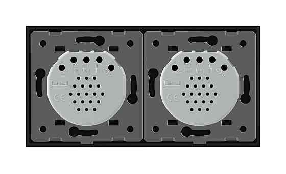 Розумний сенсорний ZigBee вимикач 2 сенсора (1-1) Livolo чорний (VL-C701Z/C701Z-12) Коломыя