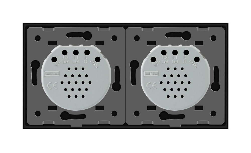 Розумний сенсорний ZigBee вимикач 2 сенсора (1-1) Livolo чорний (VL-C701Z/C701Z-12) Коломыя - изображение 5