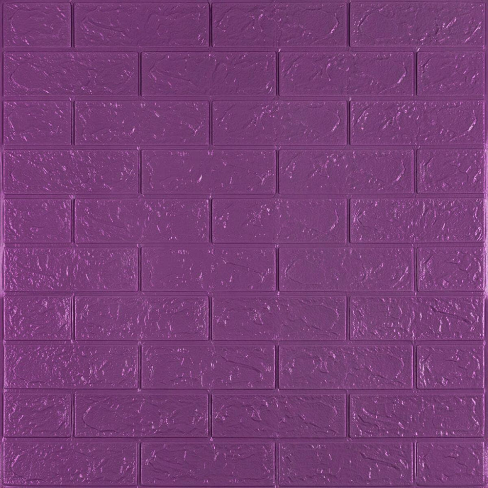 Фиолетовая самоклеящаяся 3D панель под кирпич Киев - изображение 1