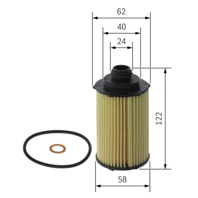 Фільтр масляний Bosch F026407348 Вінниця - фото 5