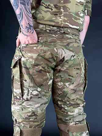 Військові демісезонні чоловічі штани мультикам з наколінниками ріп стоп для зсу Львів