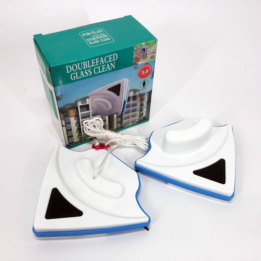 Щітка магнітна для миття скла з двох сторін Doublefaced Glass Clean KL-54 Івано-Франківськ - фото 1