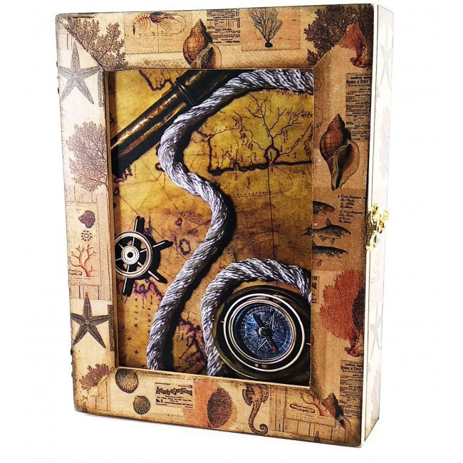 Деревянная настенная ключница Морская тематика Киев - изображение 1