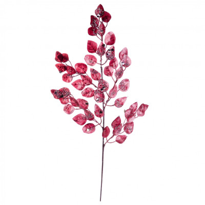 Декоративная ветвь YES! Fun 75 см, малиновая, глиттер (974602) Винница - изображение 1