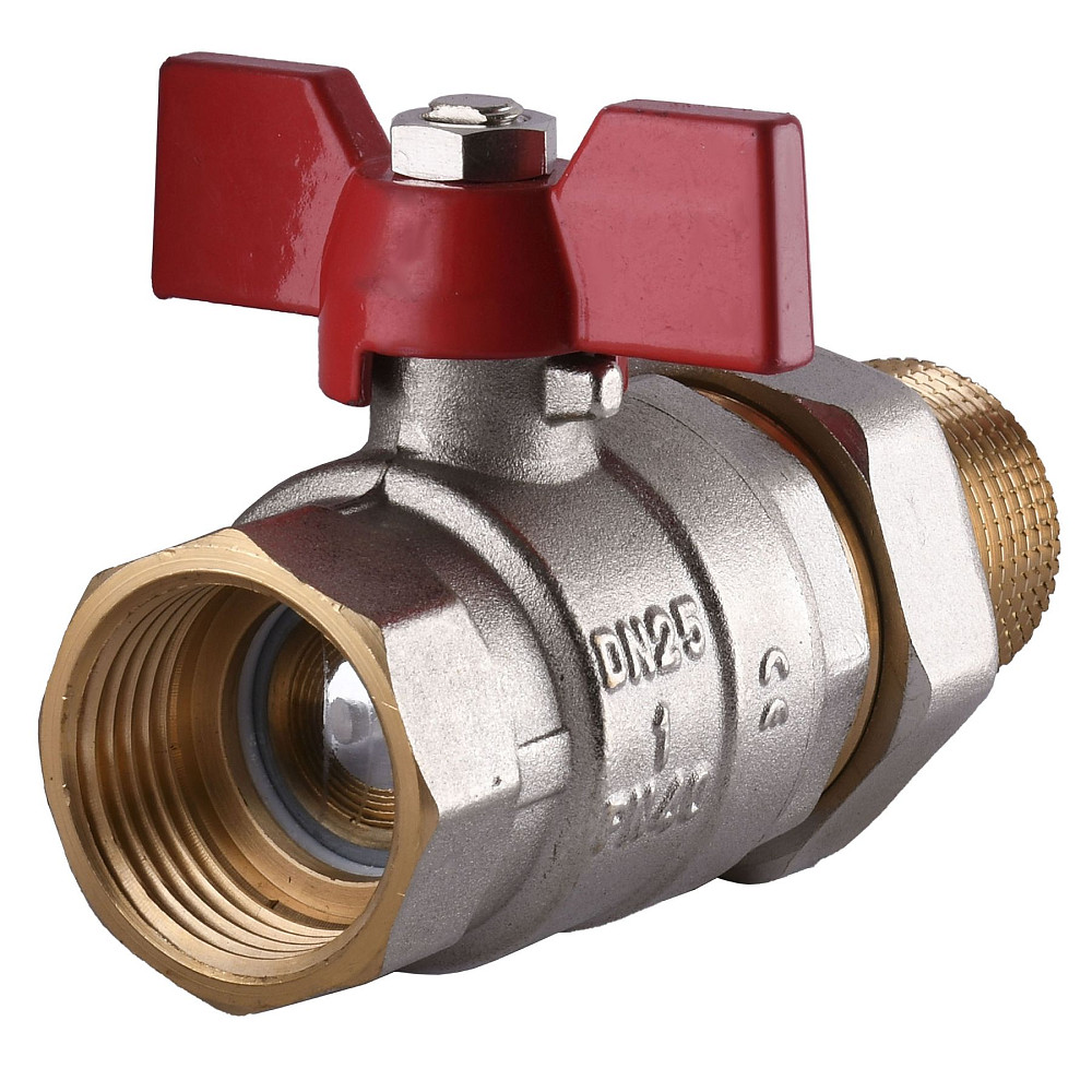 Кран кульовий прямий з американкою SOLOMON 1″ ПОСИЛЕНИЙ 1042 Луцьк - фото 2