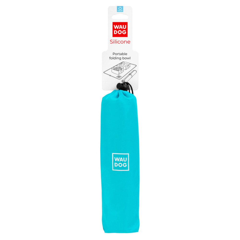 Миска складана WAUDOG Silicone,385х230х50 мм блакитний Київ - фото 1