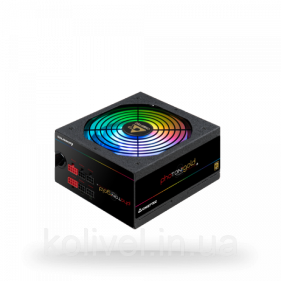 БЖ 750W Chieftec PHOTON GOLD GDP-750C-RGB, 140 mm RGB Fan, >90%, Modular, Retail Box (GDP-750C-RGB) Киев