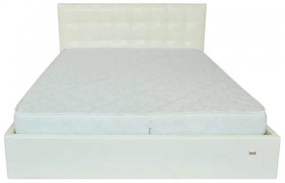 Кровать Двуспальная Chester VIP 180 х 190 см Лаки White С дополнительной металлической цельносварной рамой Белый Киев