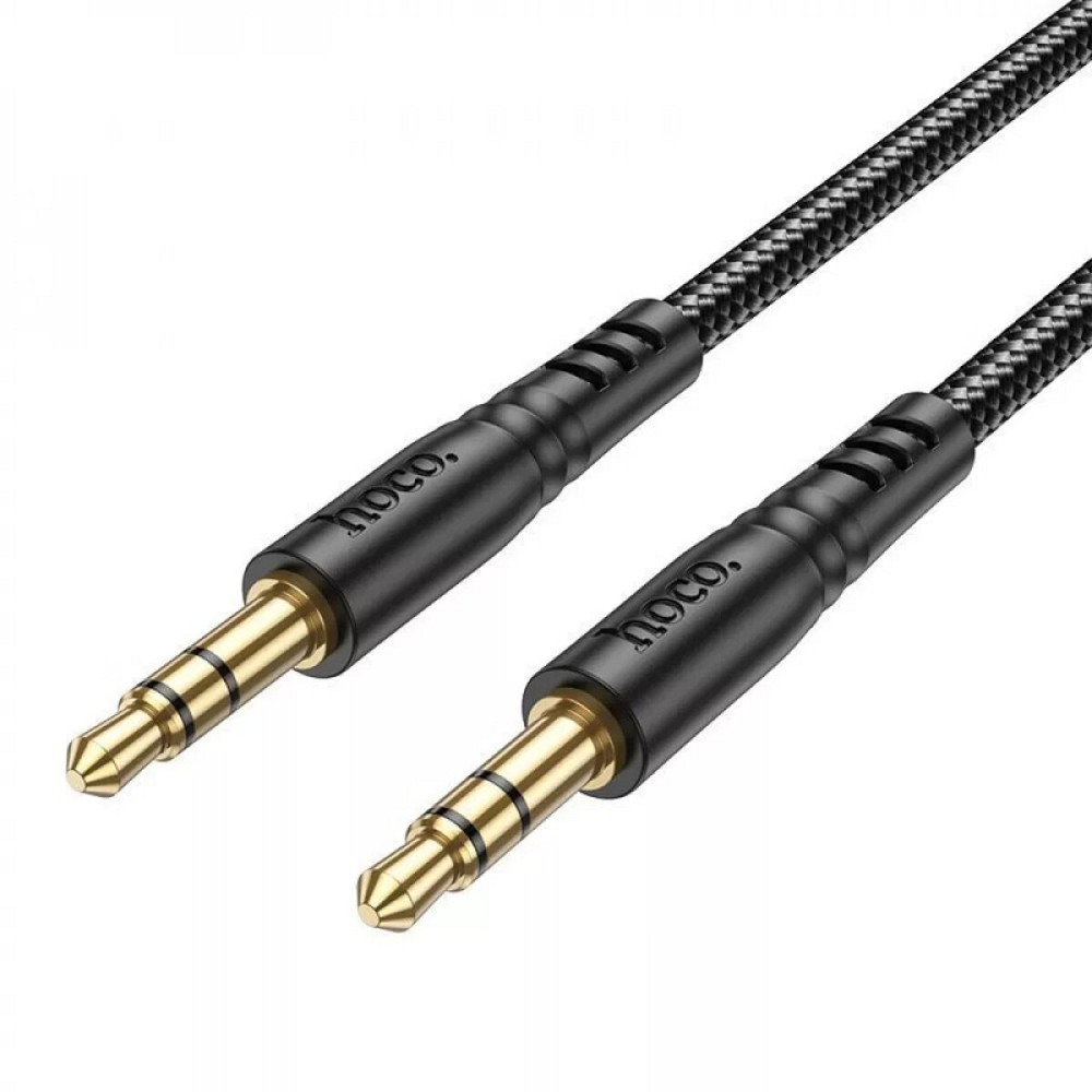 Аудiокабель HOCO UPA24 Smooth AUX audio cable Black Киев - изображение 2