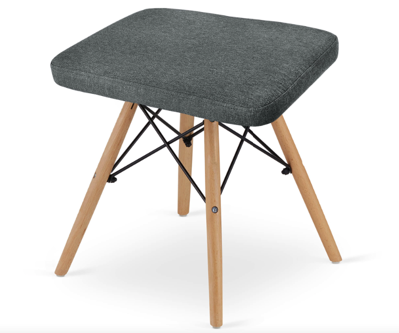 Табурет Leobert Werk квадратний з дерев'яними ніжками сірий Київ - фото 4