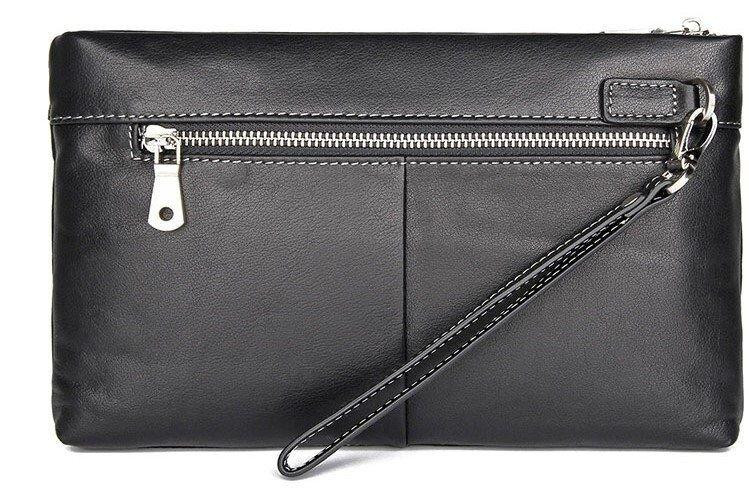 Барсетка чоловіча в гладку шкіру Vintage 14970 Чорна Київ - фото 5