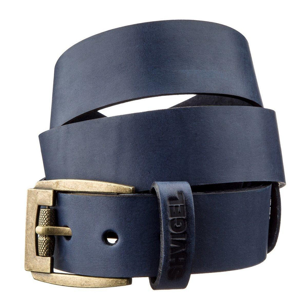 Чоловічий ремінь шкіряний Синій (SHVIGEL) Київ - фото 10