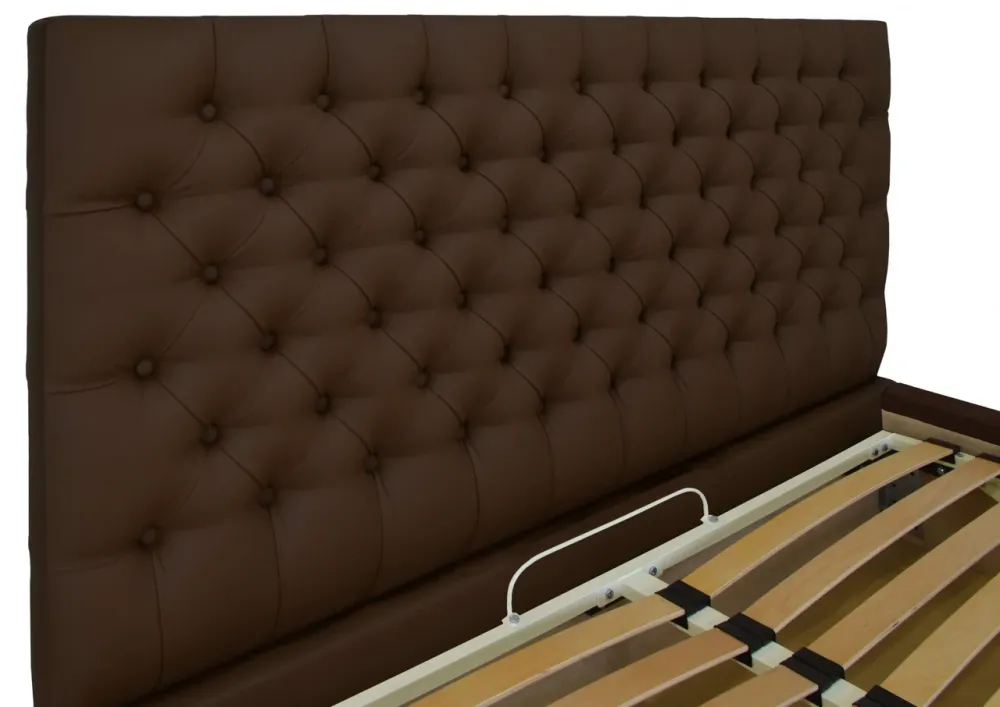 Кровать Двуспальная Cambridge Comfort 160 х 190 см Fly 2231 A1 С подъемным механизмом и нишей для белья Темно-коричневый Киев - изображение 3