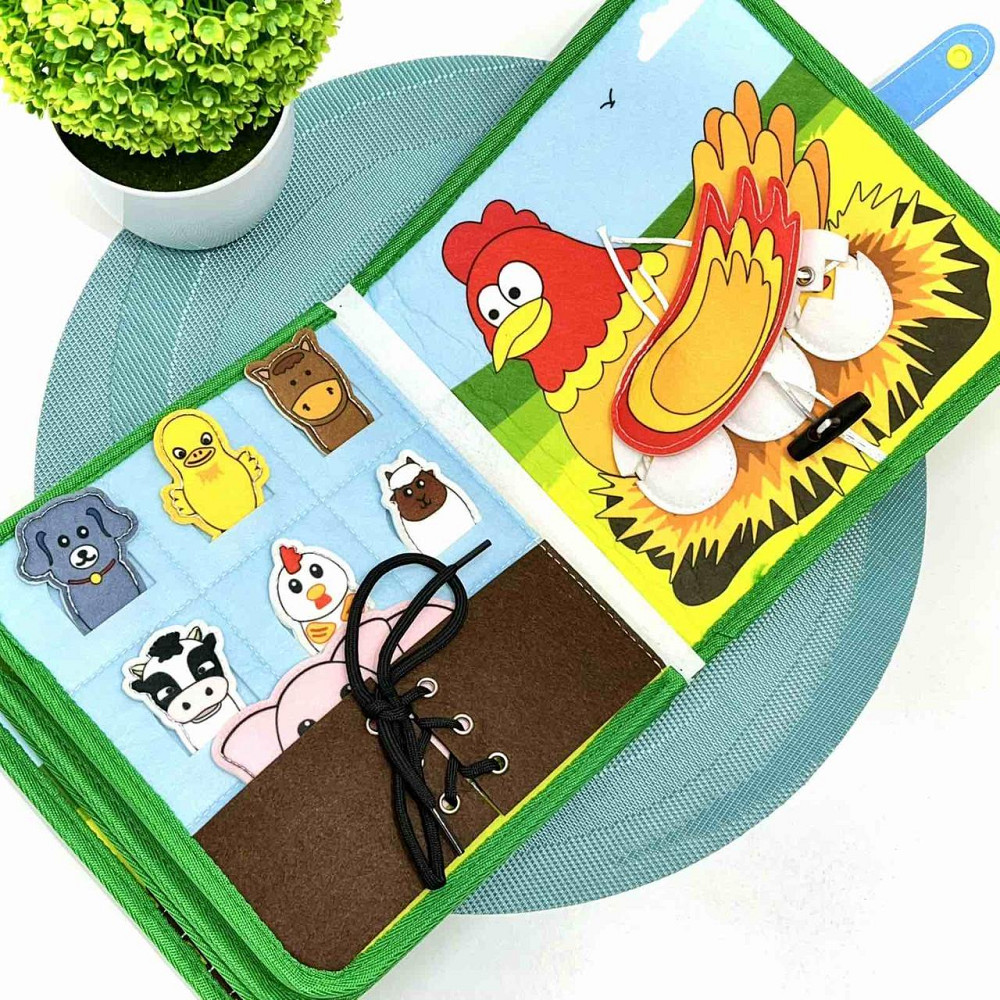 Бізіборд-книга фетрова з активностями 21×6×22 см (C 71085) Чернигов - изображение 1