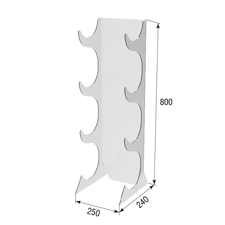 Подставка витрина EKOSTAR 250х240х800 Киев - изображение 3