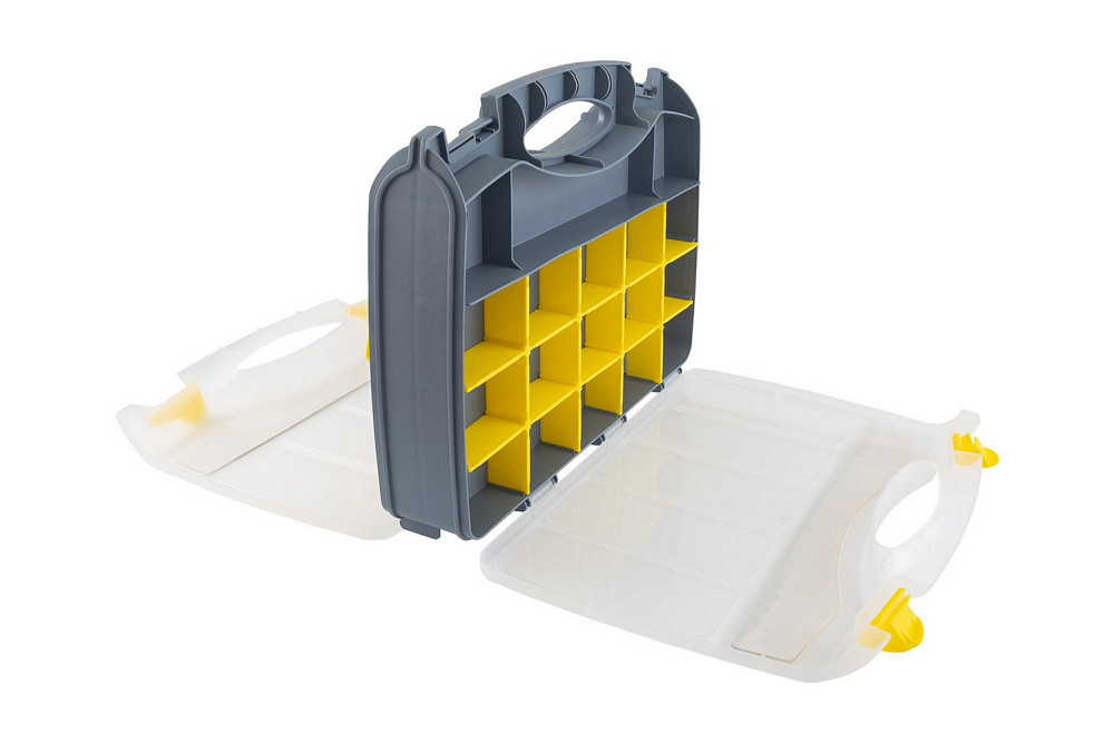 MASTERTOOL Органайзер двосторонній MASTERTOOL з ручкою 15" 370х300х80 мм 15 секцій/10 лотків 79 Коломия - фото 9