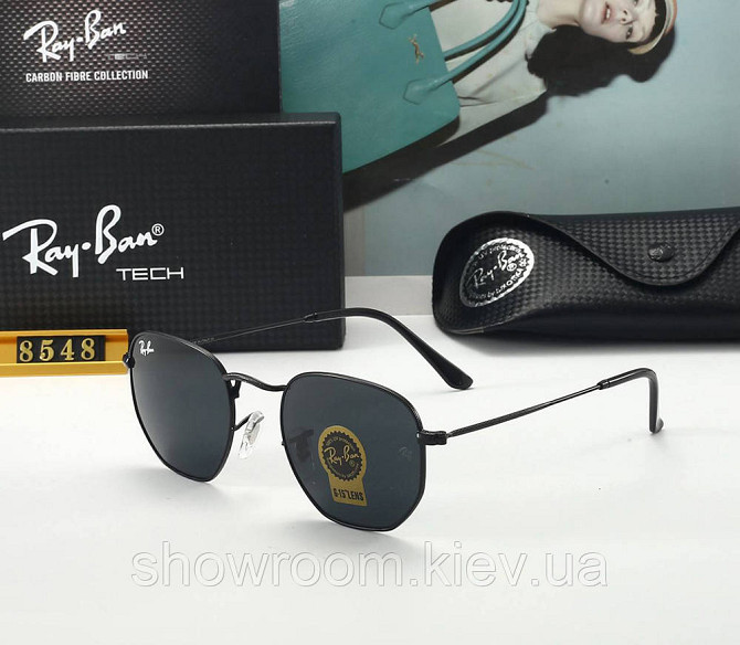 Чоловічі сонцезахисні окуляри Ray ban 3548 чорні Київ - фото 1