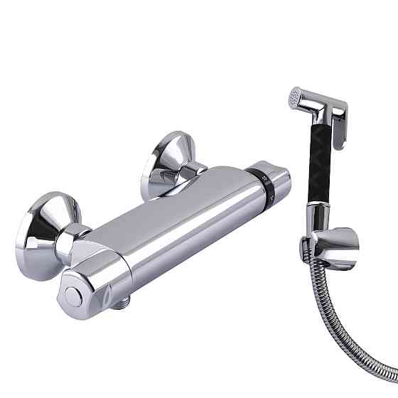 Змішувач гігієнічний Tremolada (Italy) Тремо-443 Термостат зі стіни, Шланг-120 мм (000015789) Київ