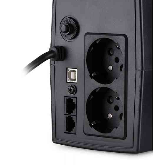 Джерело безперебійного живлення Vinga VPE-800PU 800ВА / 480 Вт з LED-індикацією з USB у пластиковому корпусі Киев