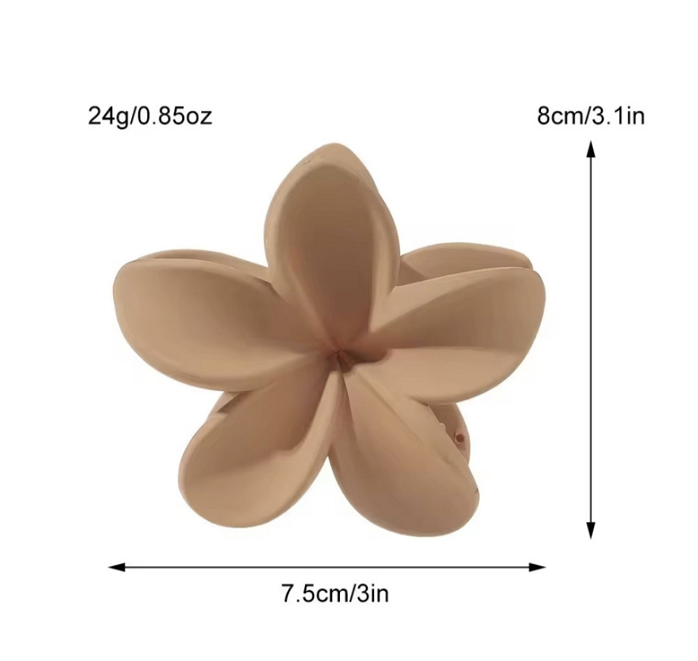 Заколка-крабік квітка матова Сміла - фото 4