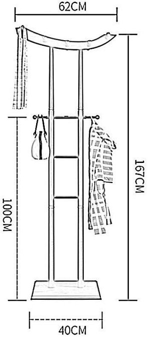 Стійка вішалка для одягу "Мелнік" каррі Миколаїв - фото 5