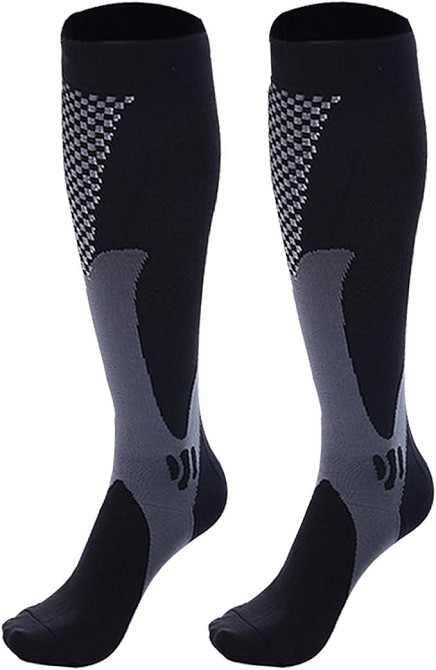 Гетры футбольные игровые, тренировочные,спортивные, унисекс,(EU 42-45) размер L, цвет черный Каменец-Подольский - изображение 3