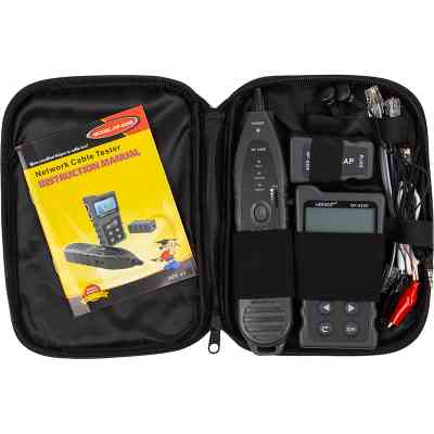 Тестер кабельный HiSmart RJ-45, RJ-12, RJ-11 + PoE + with tone generator (NF-8209) Винница