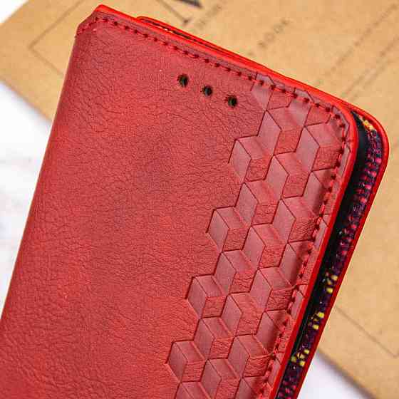 Чохол-книжка для смартфона Rubic Leather for Xiaomi Redmi Note 13 Pro 5G/POCO X6 5G Red (RUBICXiNo13P5GRed) Київ