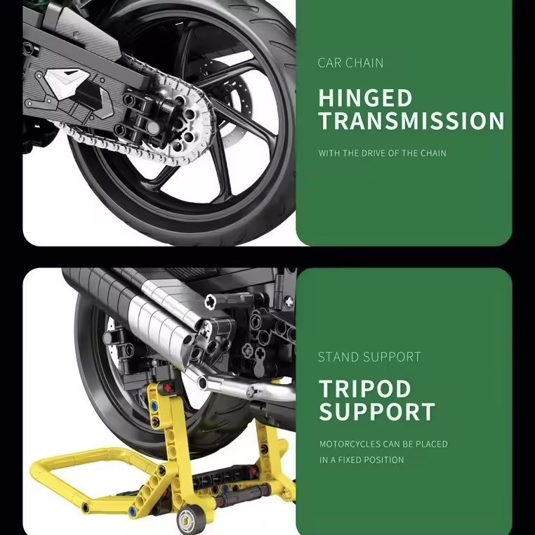 Конструктор дитячий. Мотоцикл спортивний гоночний байк на 2088 деталей, дитячий Кам'янець-Подільський - фото 7